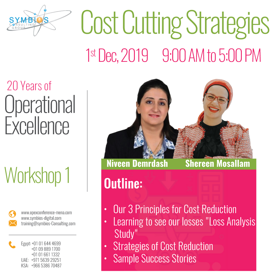 Cos Cutting Strategy Workshop 1st Dec. 2019
